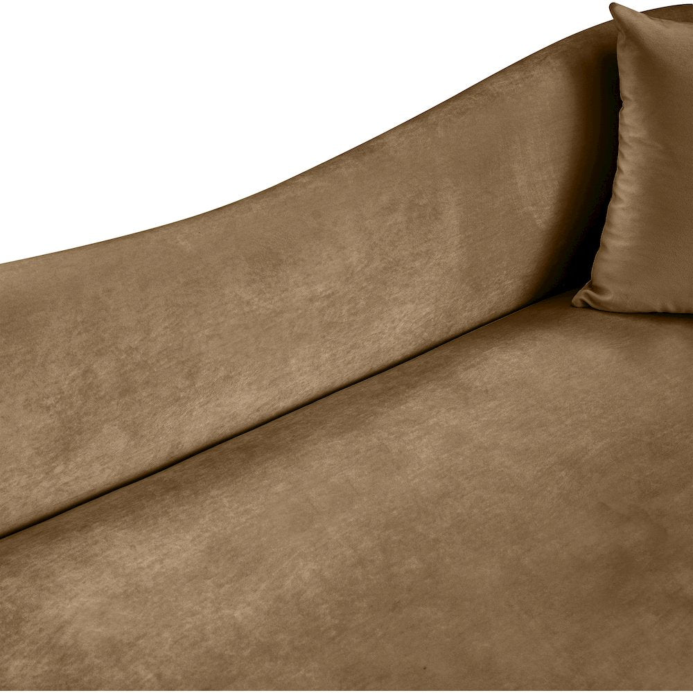 Destin Beige Velvet Sofa