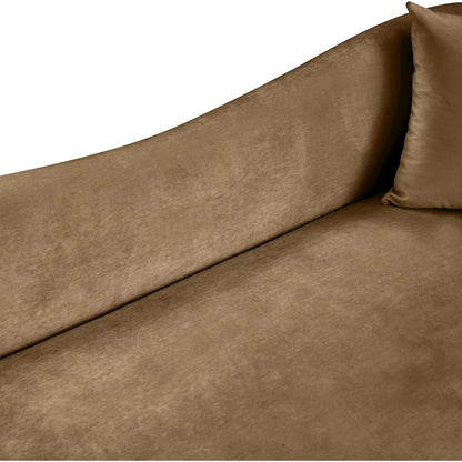 Destin Beige Velvet Sofa