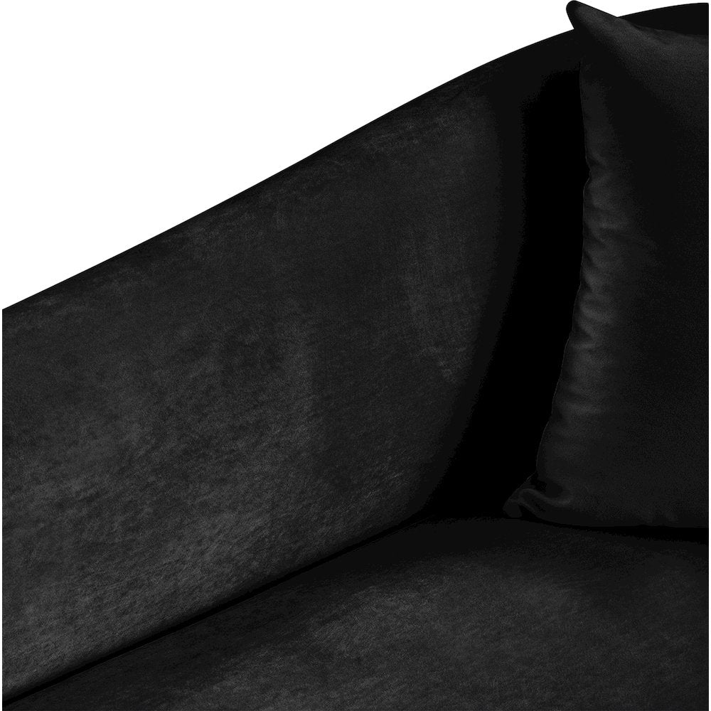 Destin Black Velvet Chair