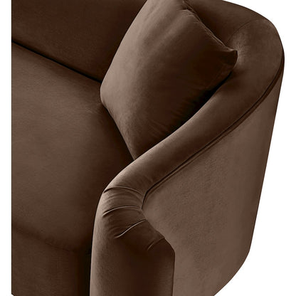 Destin Brown Velvet Chair