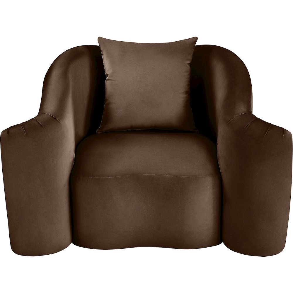 Destin Brown Velvet Chair