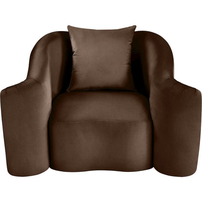 Destin Brown Velvet Chair