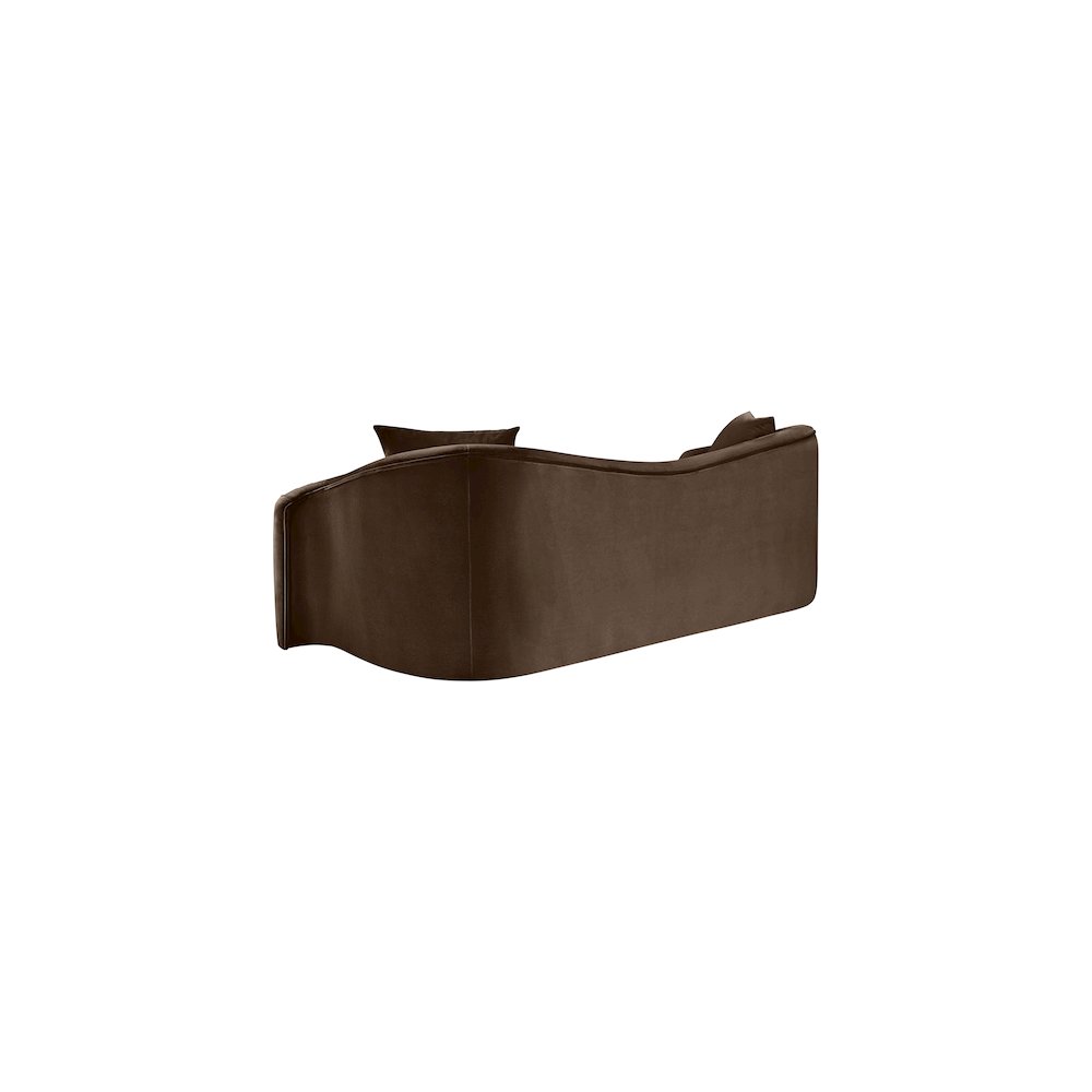 Destin Brown Velvet Sofa