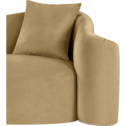 Destin Camel Velvet Chair