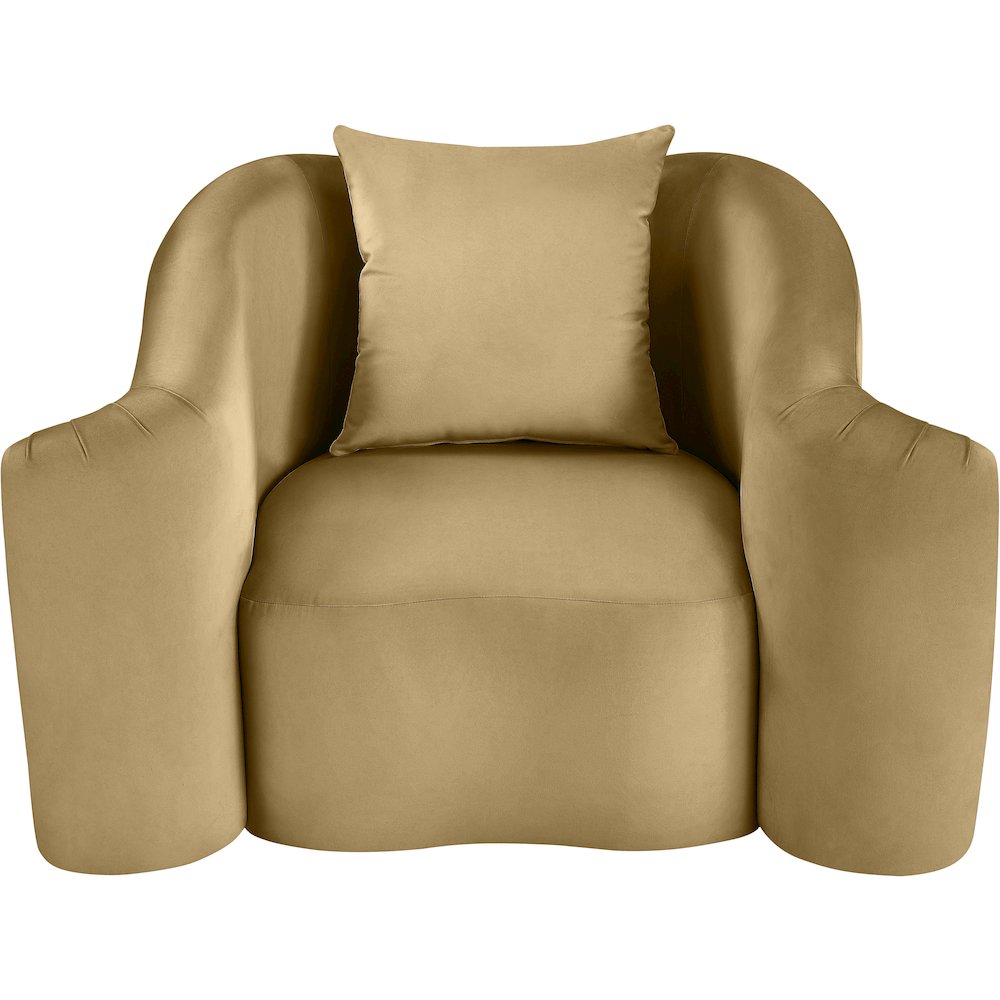 Destin Camel Velvet Chair