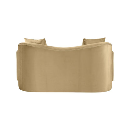 Destin Camel Velvet Loveseat