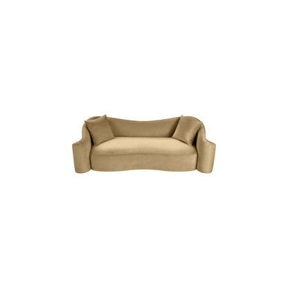 Destin Camel Velvet Sofa