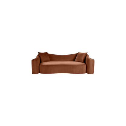 Destin Cognac Velvet Sofa