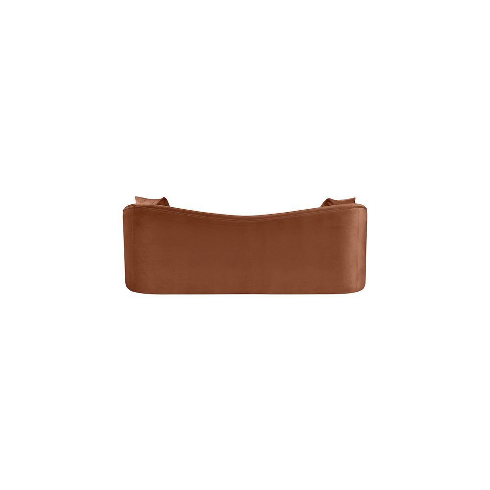 Destin Cognac Velvet Sofa