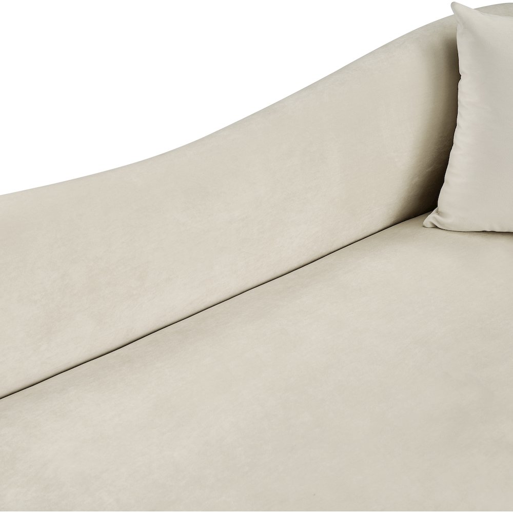 Destin Cream Velvet Loveseat
