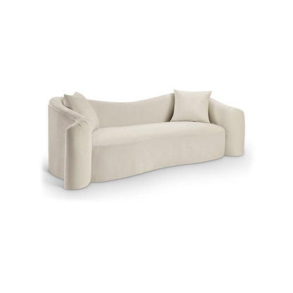 Destin Cream Velvet Sofa