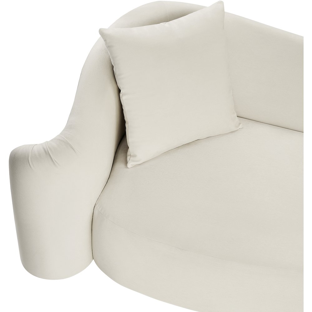 Destin Cream Velvet Sofa