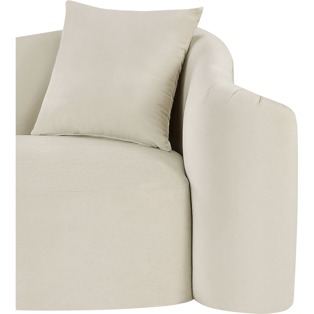 Destin Cream Velvet Sofa