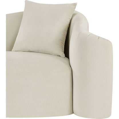 Destin Cream Velvet Sofa