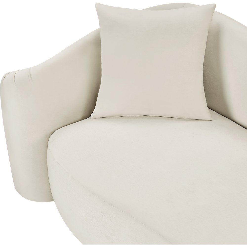 Destin Cream Velvet Sofa