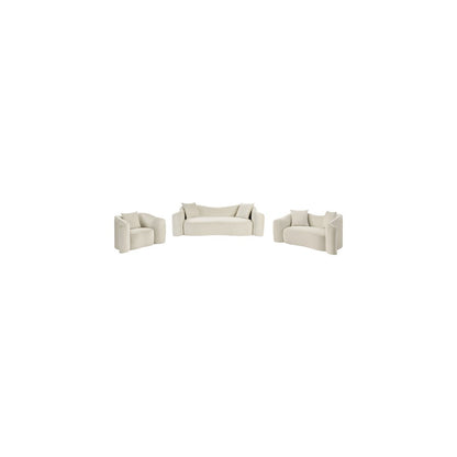 Destin Cream Velvet Sofa