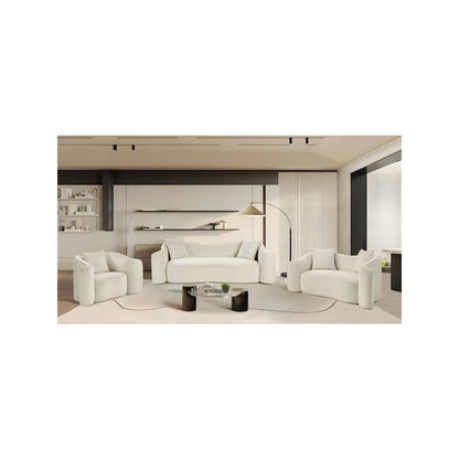 Destin Cream Velvet Sofa