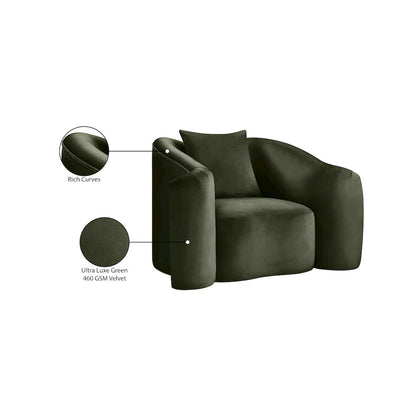 Destin Green Velvet Chair
