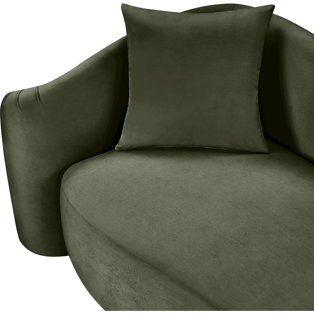 Destin Green Velvet Chair