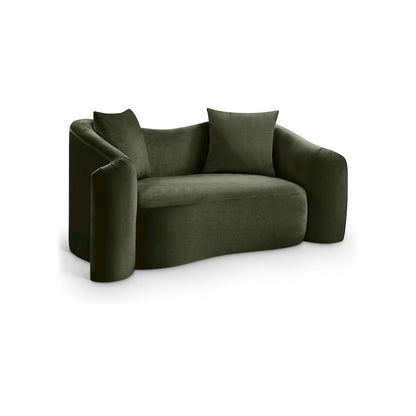Destin Green Velvet Loveseat