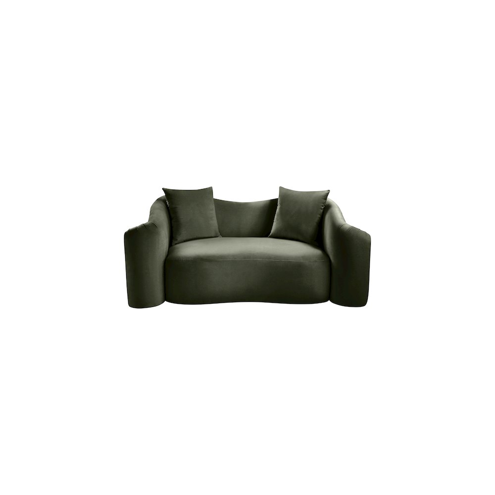 Destin Green Velvet Loveseat