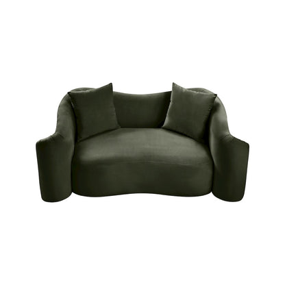 Destin Green Velvet Loveseat