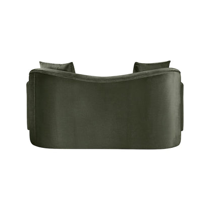Destin Green Velvet Loveseat