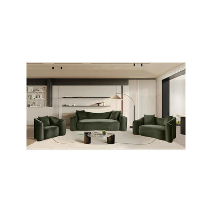 Destin Green Velvet Loveseat