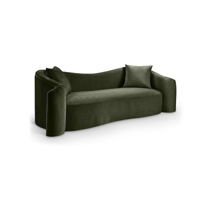 Destin Green Velvet Sofa