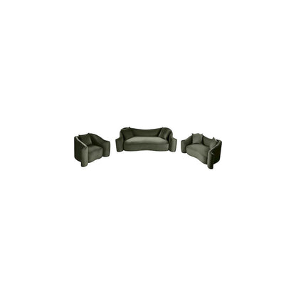 Destin Green Velvet Sofa