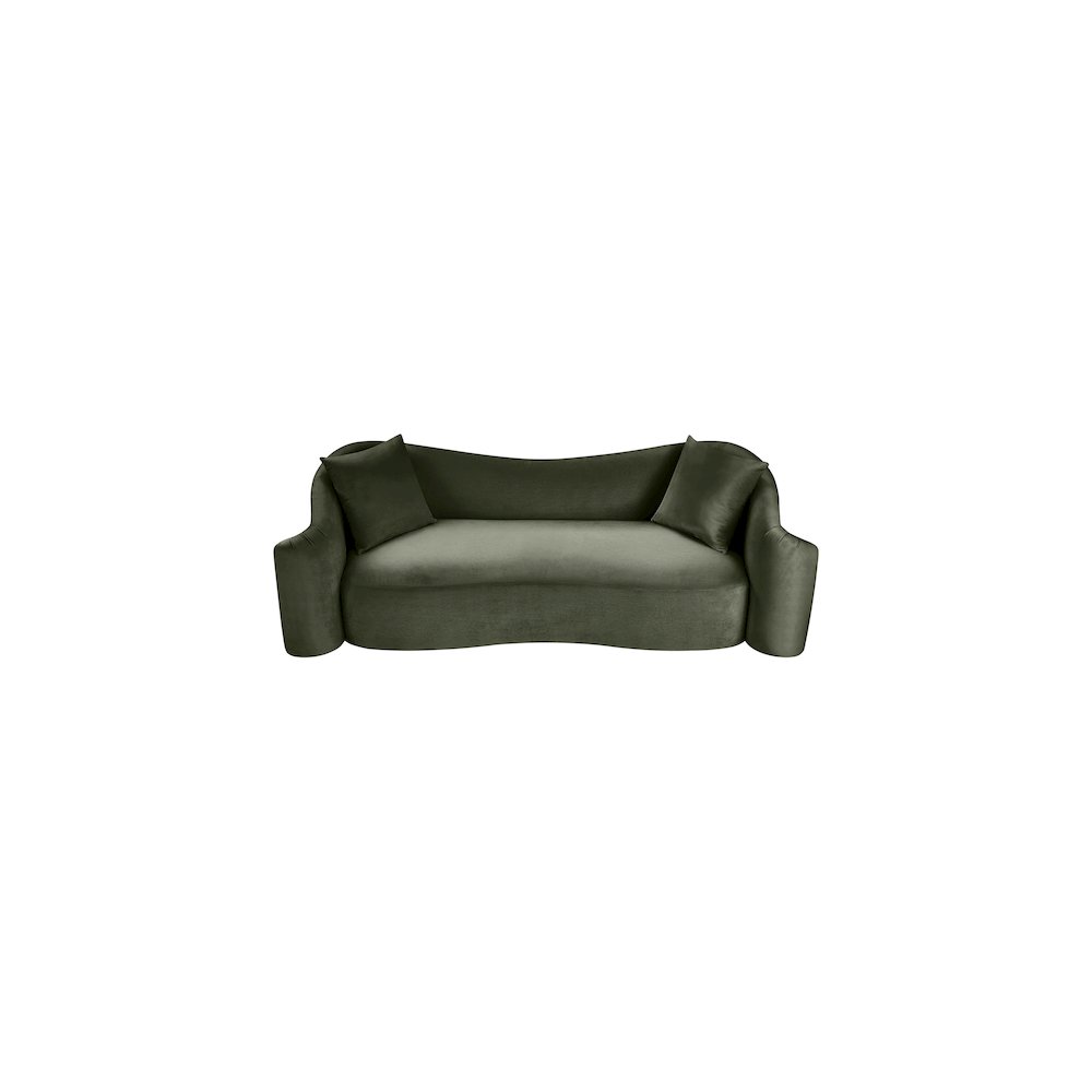 Destin Green Velvet Sofa