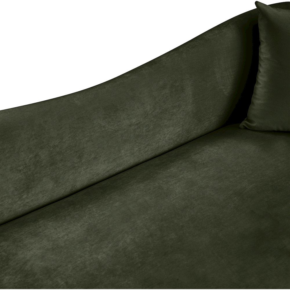 Destin Green Velvet Sofa