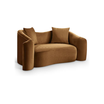 Destin Saddle Velvet Loveseat