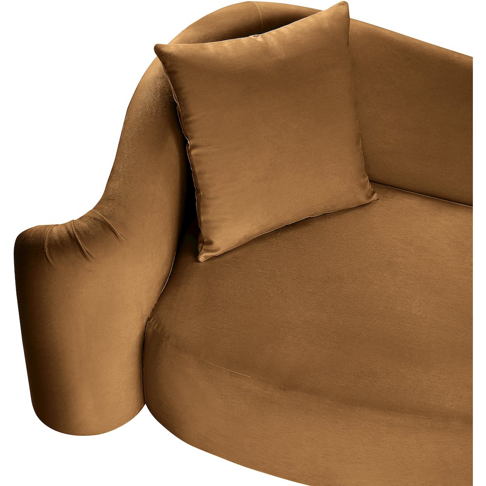 Destin Saddle Velvet Loveseat