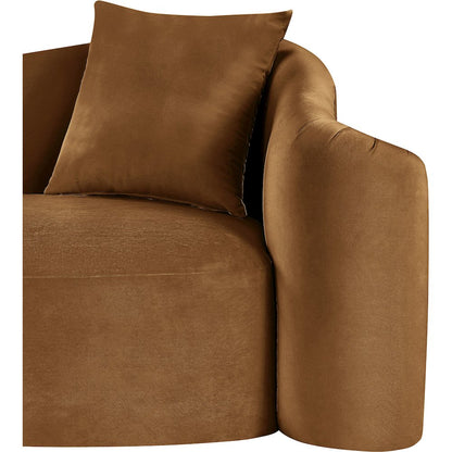 Destin Saddle Velvet Loveseat