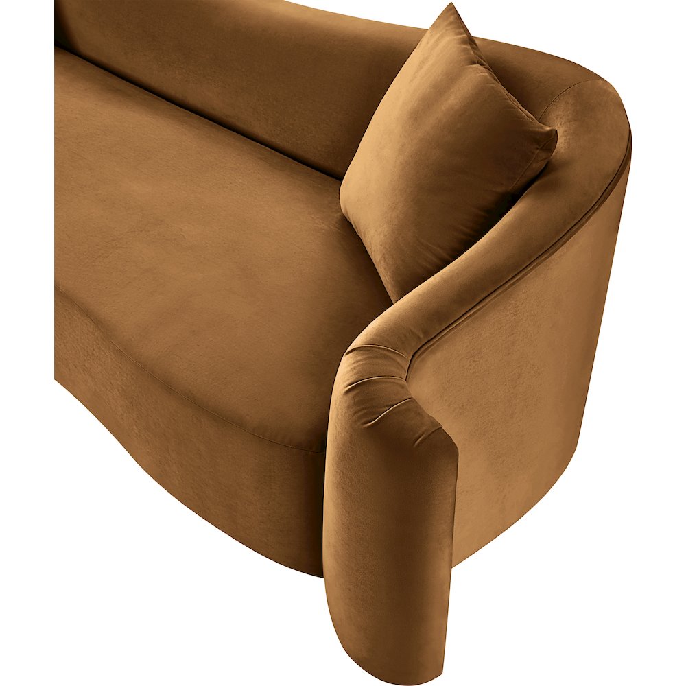 Destin Saddle Velvet Loveseat