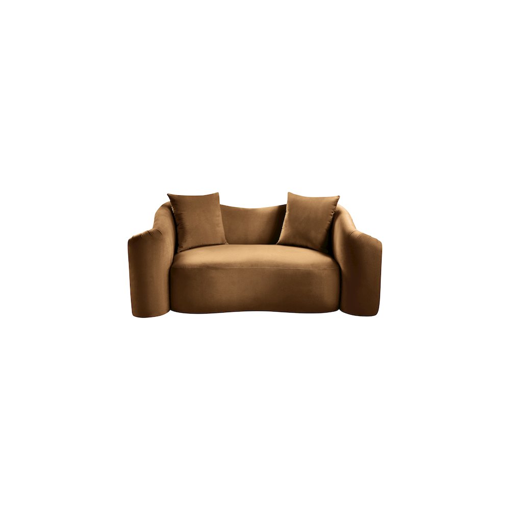 Destin Saddle Velvet Loveseat