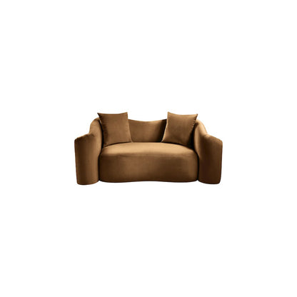 Destin Saddle Velvet Loveseat
