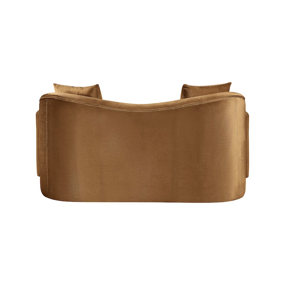 Destin Saddle Velvet Loveseat