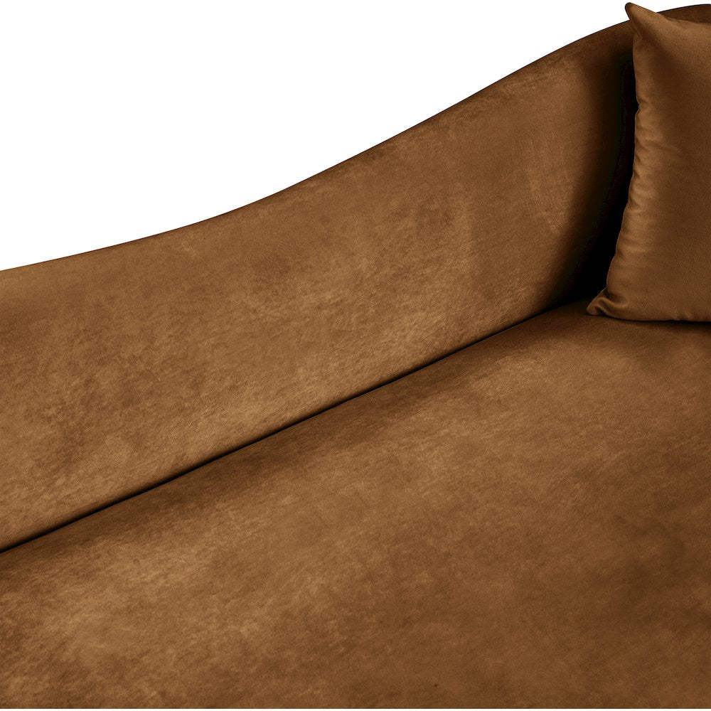Destin Saddle Velvet Loveseat