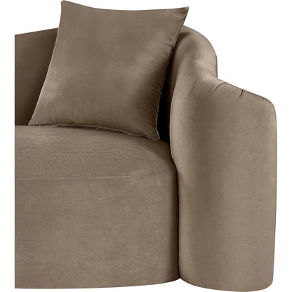 Destin Taupe Velvet Chair