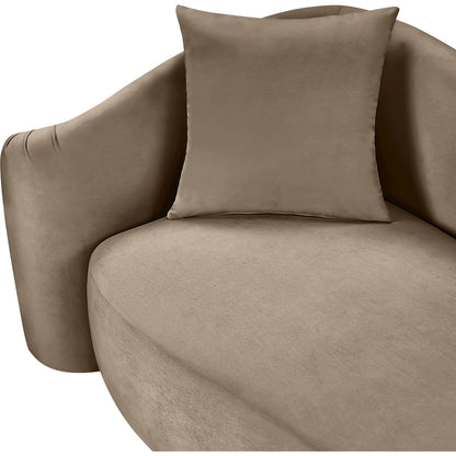 Destin Taupe Velvet Chair