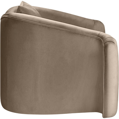 Destin Taupe Velvet Chair
