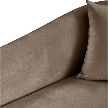 Destin Taupe Velvet Chair