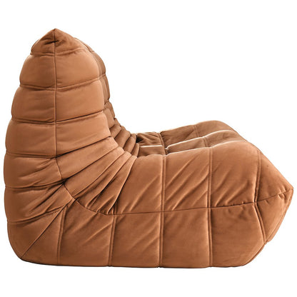 Relax 54.75" Cognac Velvet Upholstered Loveseat