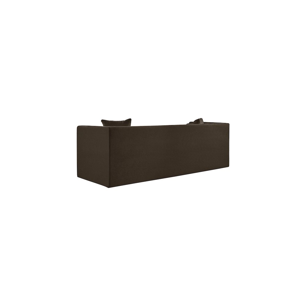 Everett Brown Chenille Fabric Sofa