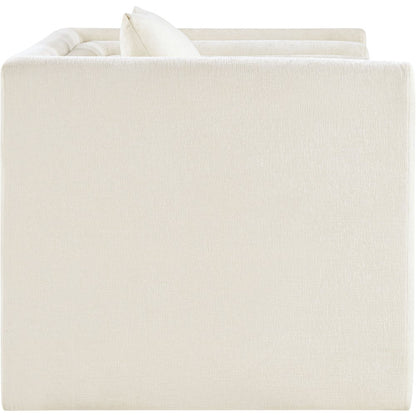 Everett Cream Chenille Fabric Chair