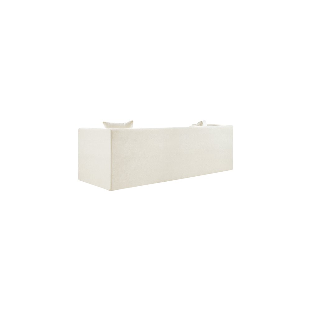 Everett Cream Chenille Fabric Sofa