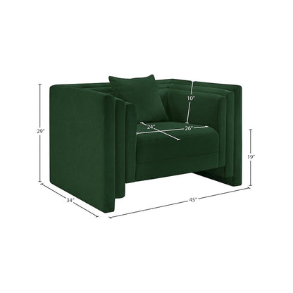 Everett Green Chenille Fabric Chair