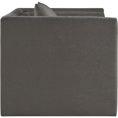 Everett Grey Chenille Fabric Chair